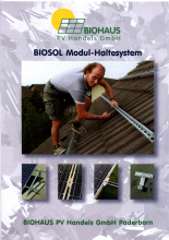 Montagebild Unterkonstruktion PV-Anlage Isofoton Biohaus von 1999
