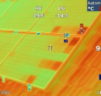 Hotspots in Scheuten Multisol PV Module 