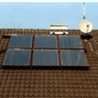 Fertige Montage thermische Solaranlage mit 6 Kollektoren