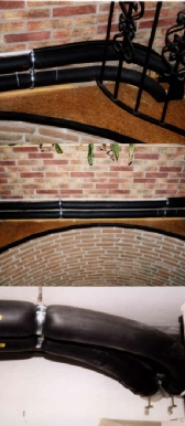 Rohrführung einer thermischen Solaranlage vom Dach bis in den Keller