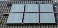 Bild einer thermischen Solaranlage auf dem Dach
